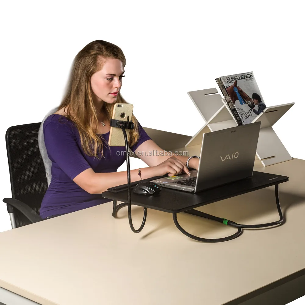 Wholesale Portable Metal Laptop Foldable Table , Computer desk