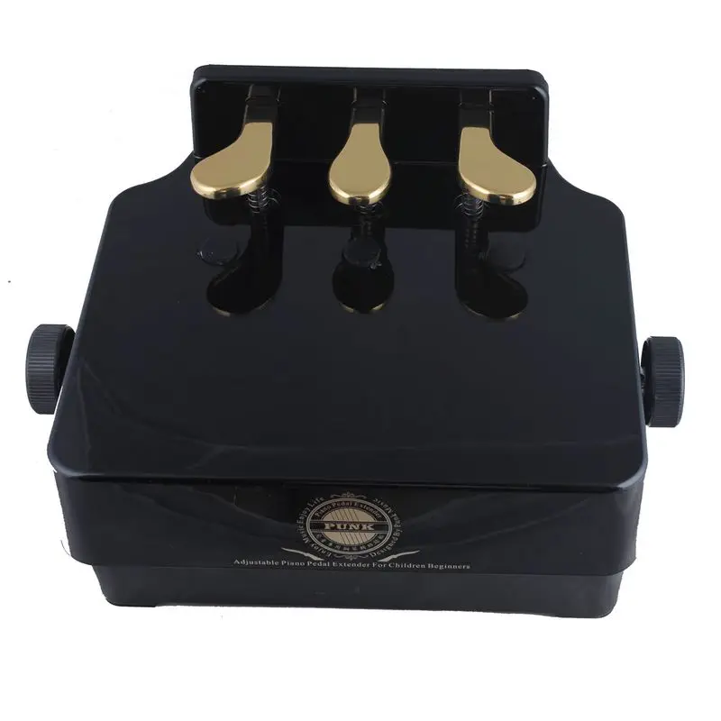 Adjustable Piano Pedal Extender Bench for Kids New Design with 3 Pedal Black