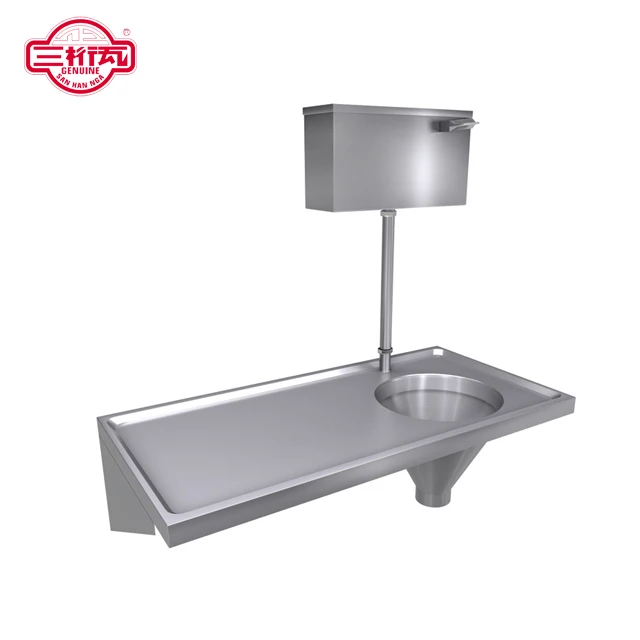 SS304 customized hospital surgical scrub sink  stainless steel with drainerboard hospital scrub sink