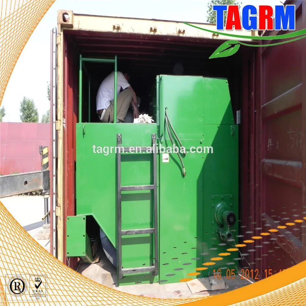 Drum compost wood turner for municipal solid waste management organic waste composting machine