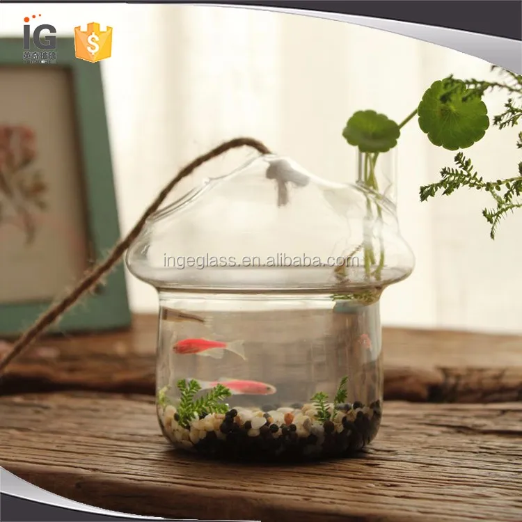 Glass fish tank creative fish tank mini Aquarium