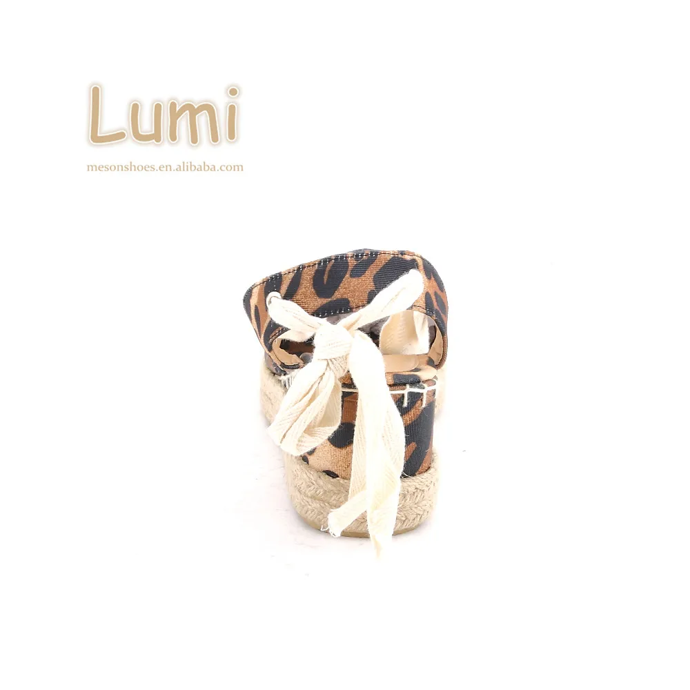 Custimised Brand Popular Jute sole shoes cheap espadrille wedge shoes