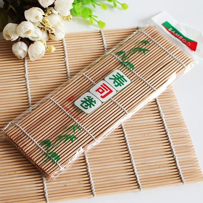 Горячая Распродажа экологичный Бамбуковый Коврик для чая кухни суши коврик