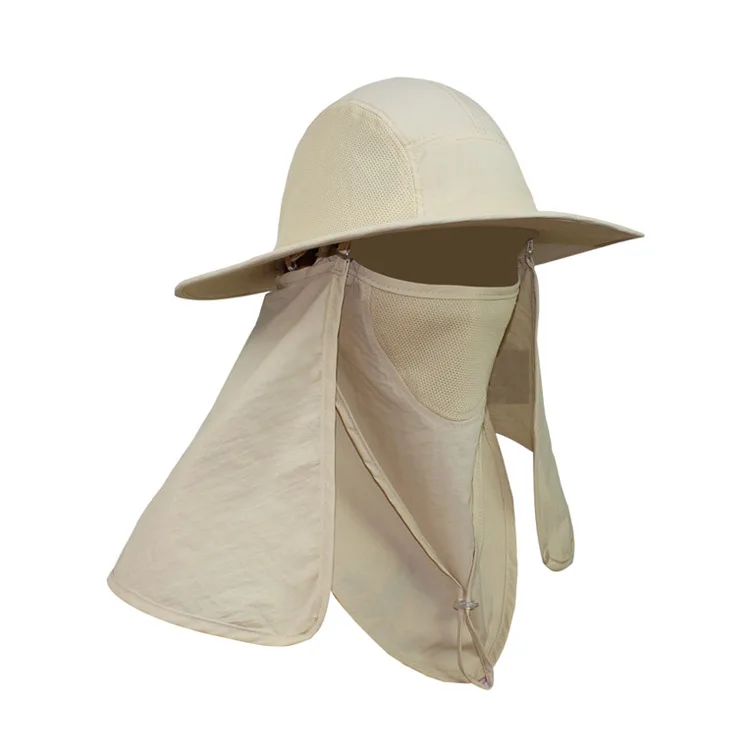 Hunting and fishing Custom Bucket Hat With Flap Neck Cover Spf Sun Protection Hat