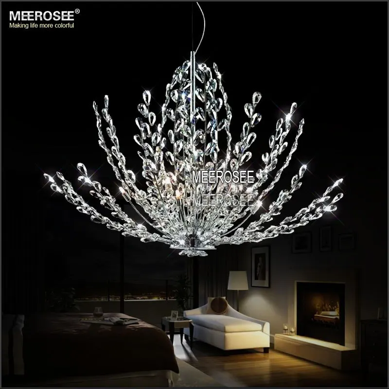 Tree Branch Crystal Leaf Chandelier Kristal Lampe MD2367 L8