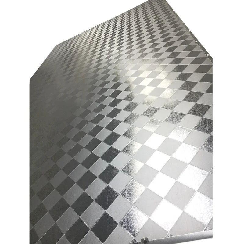 Press mould for melamine leather texture laminate