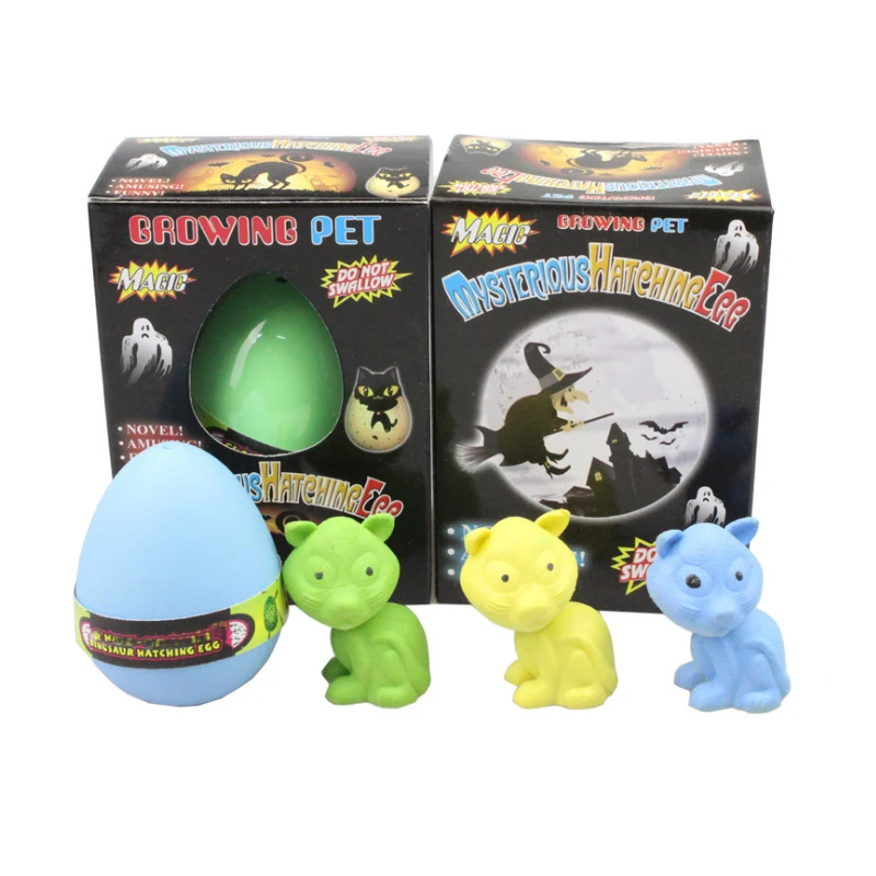 Magic Easter Water Growing  Hatching Cat Pet Egg Toy