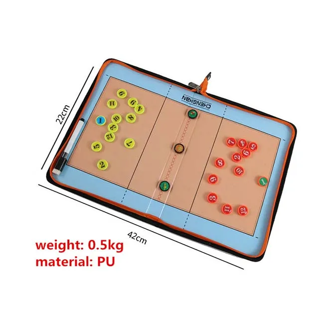 volleyball Coaches Magnetic Tactics Strategy Board with an Erasable 2 in 1 Pen with Scaffolding and Zipper Back