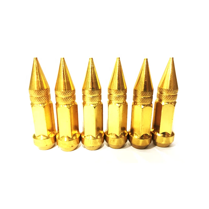 
Guangzhou Supplier Car Part Popular Tire Racing Iron Pointed Lock Nuts 