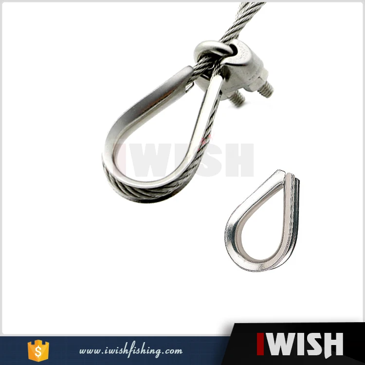 Protect Fishing Lure Line Rubbing 304 Stainless Steel Heavy Duty Thimble