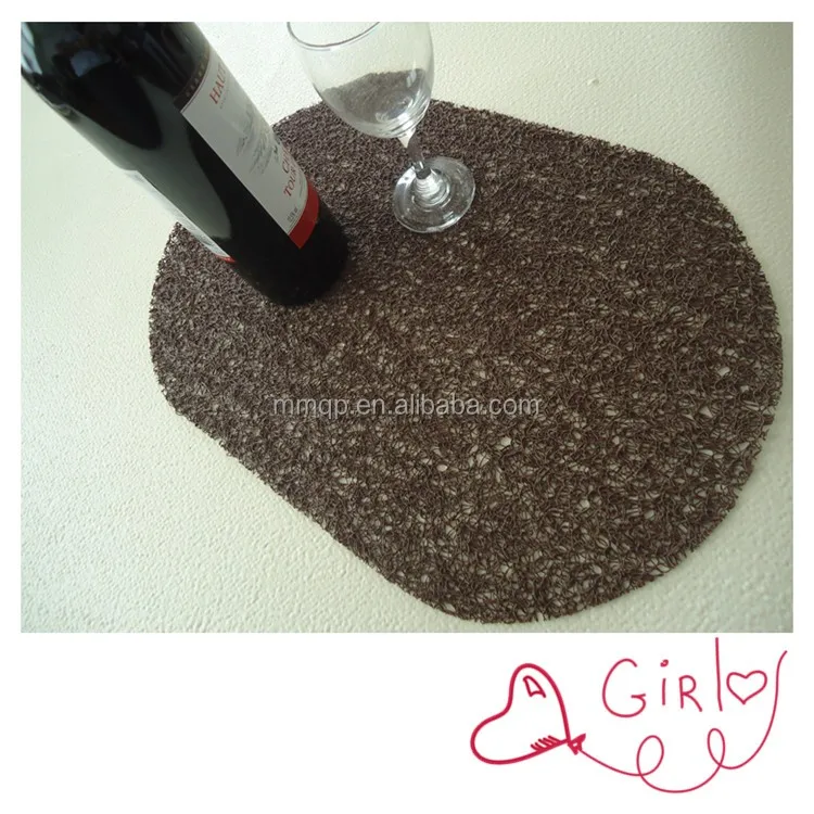 Home decor Овальный кофе ПВХ antifatigue стол салфетки