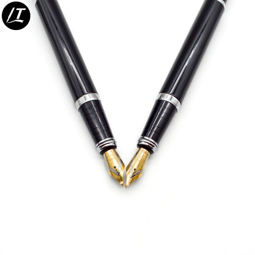 2018 China gift items heavy pen business gifts black fountain pen for men