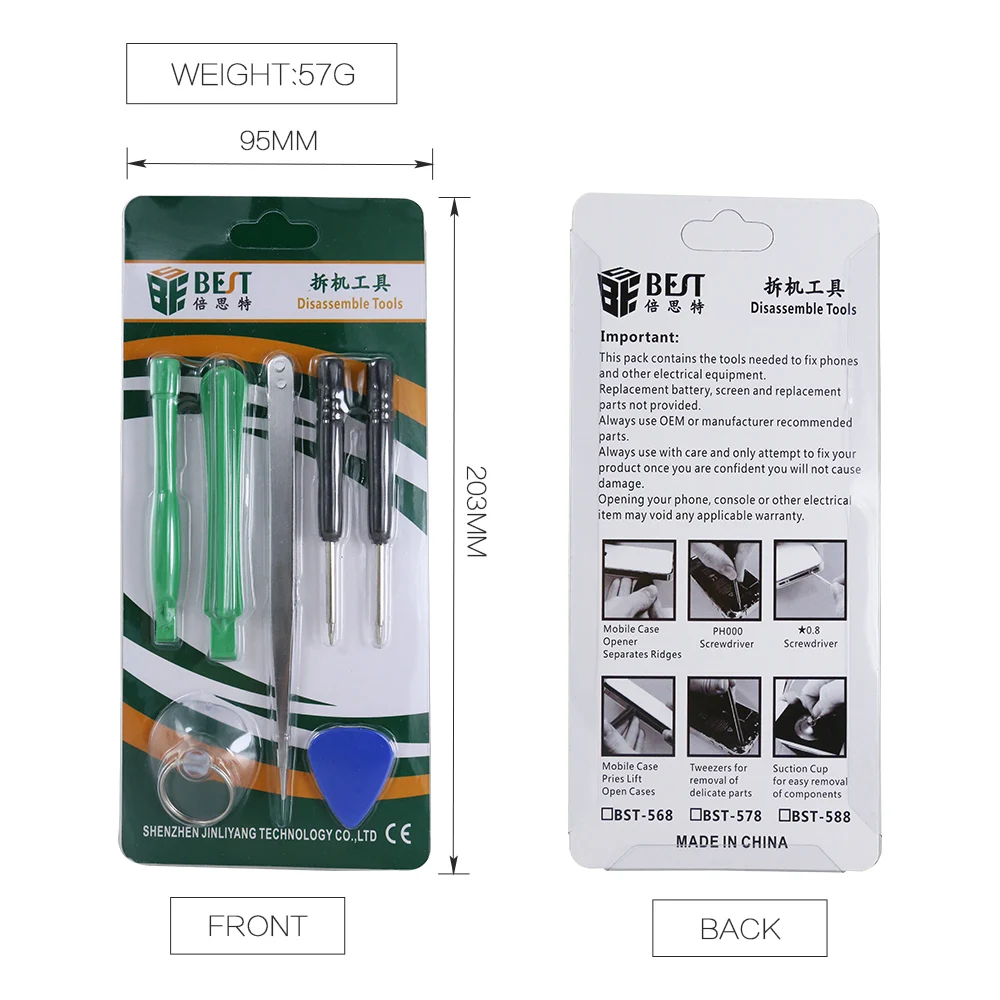 BST-588 special disassemble tools for iphone 4 5 6 7 8 / repair tools / opening tool