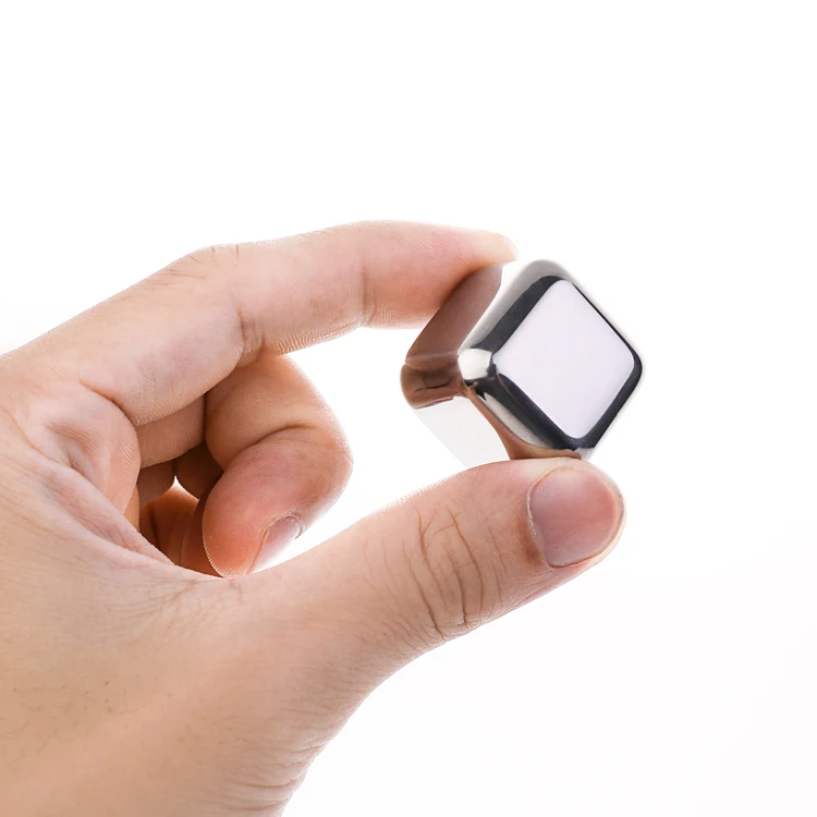 Металлические камни для виски пищевого класса многоразовый кубик льда из нержавеющей стали 304 напитков