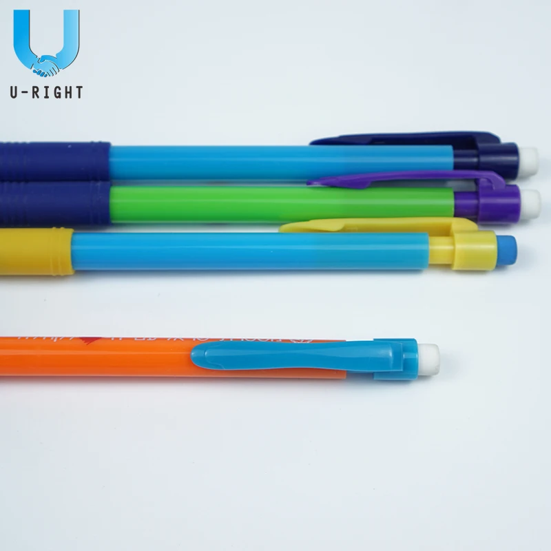 
plastic colored 0.7mm mechanical pencil with grip 