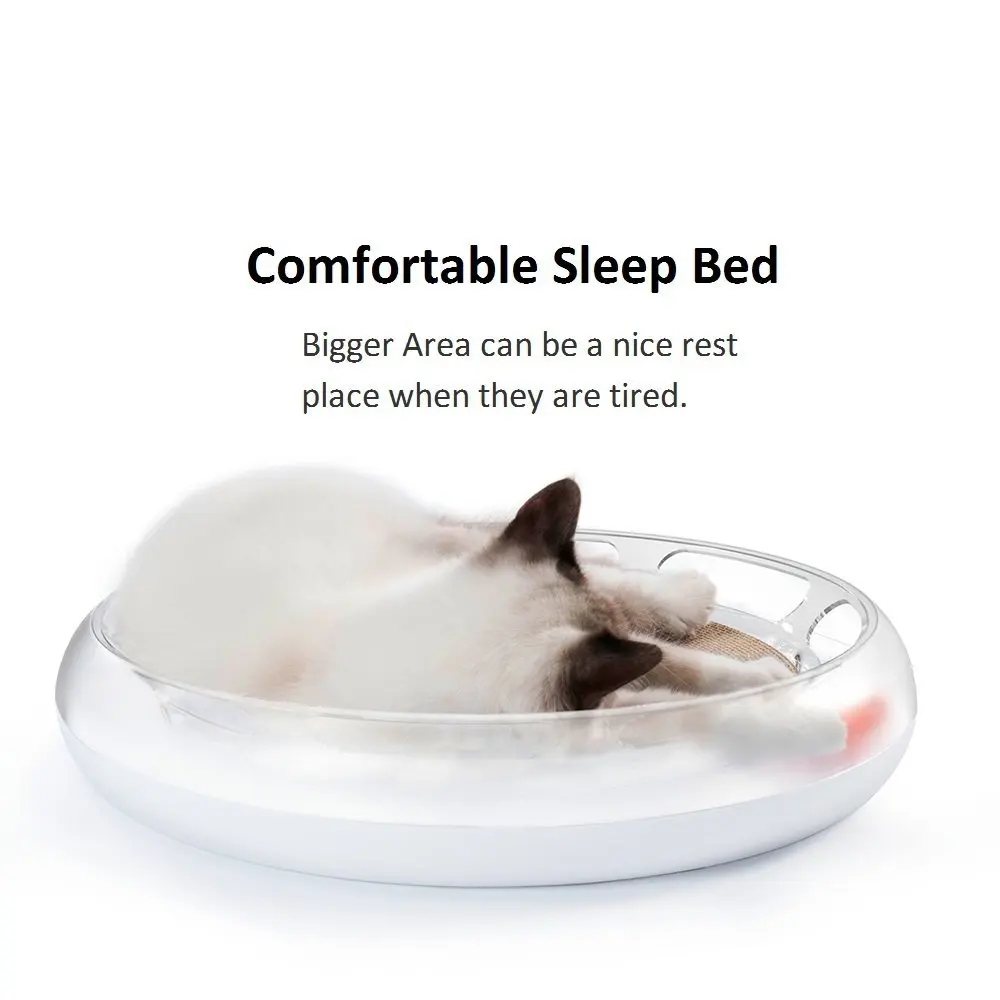 PETKIT Cat Toy Cat Scratcher with track,catnip and bell ball attractive to cats