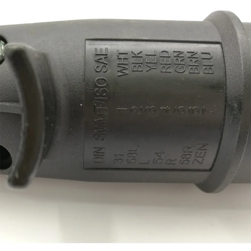 hot item 24v 7way pin to 7way pin plug  adapter european trailer connector set with spiral cable