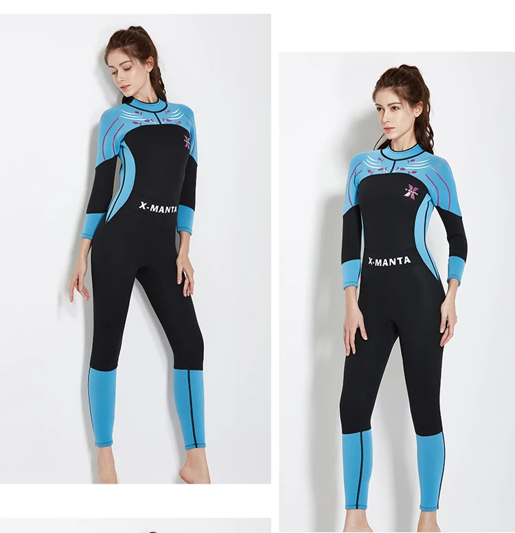 women wetsuit 3mm 1 piece suit full body girl wet suit