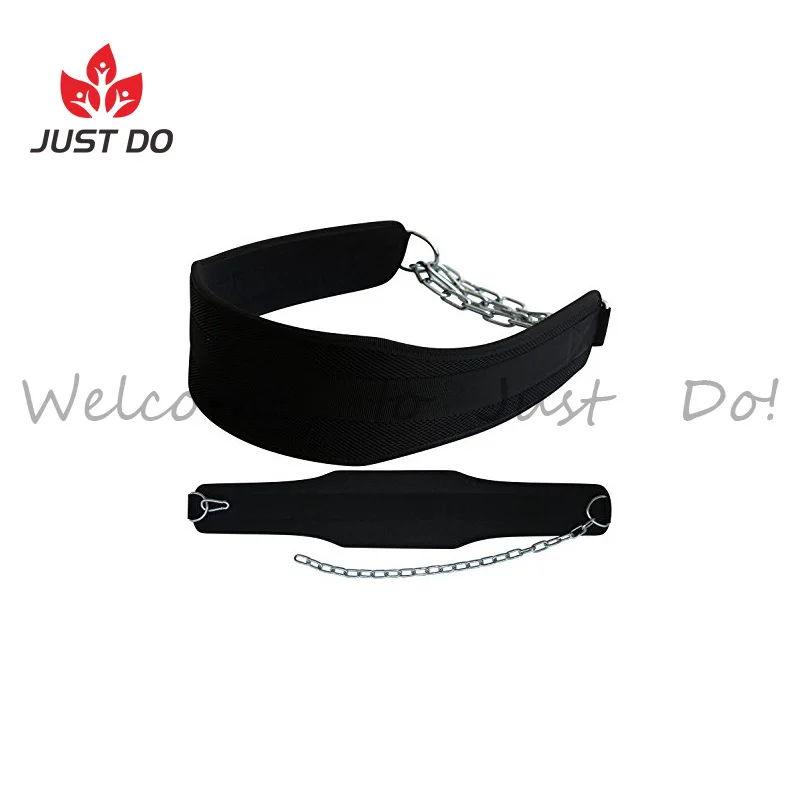
Pull Up Training Fitness Weight Lifting Dipping Belt With Chain 