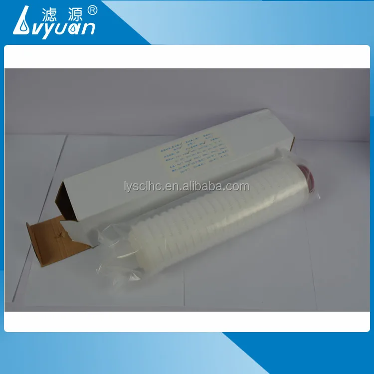 China OEM size & microns pp filtration membrane/10 inch Pleated PP filtration filter