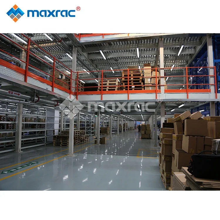 Maxrac modular design mezzanine platform multi-layer steel flooring system