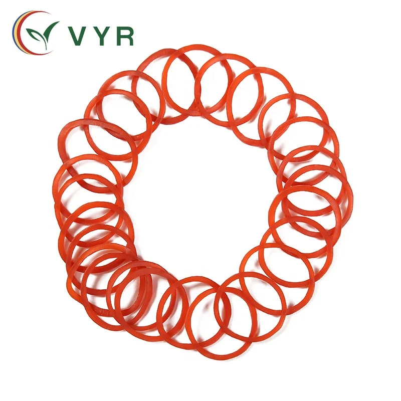 Low price hot product Eco-friendly high quality 0.8 Inches diameter red rubber band,elastic rubber bands alibaba china supplier