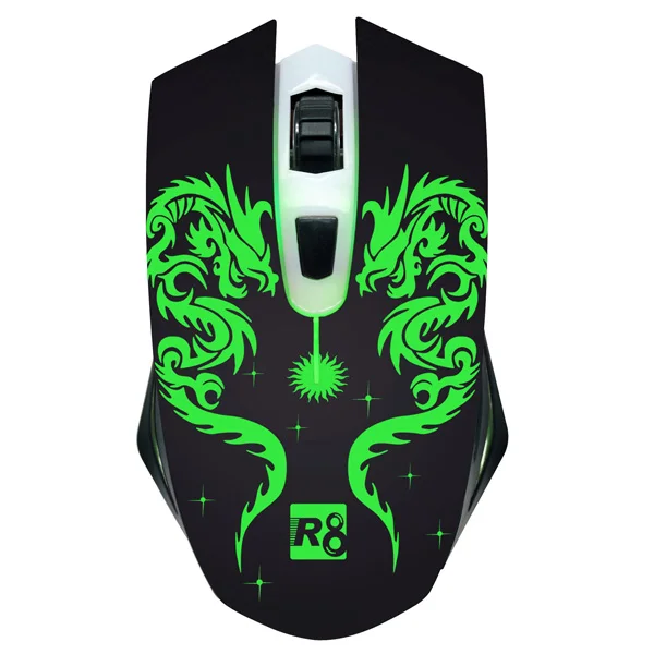 dargon логотип 4d светодиодное освещение мыши