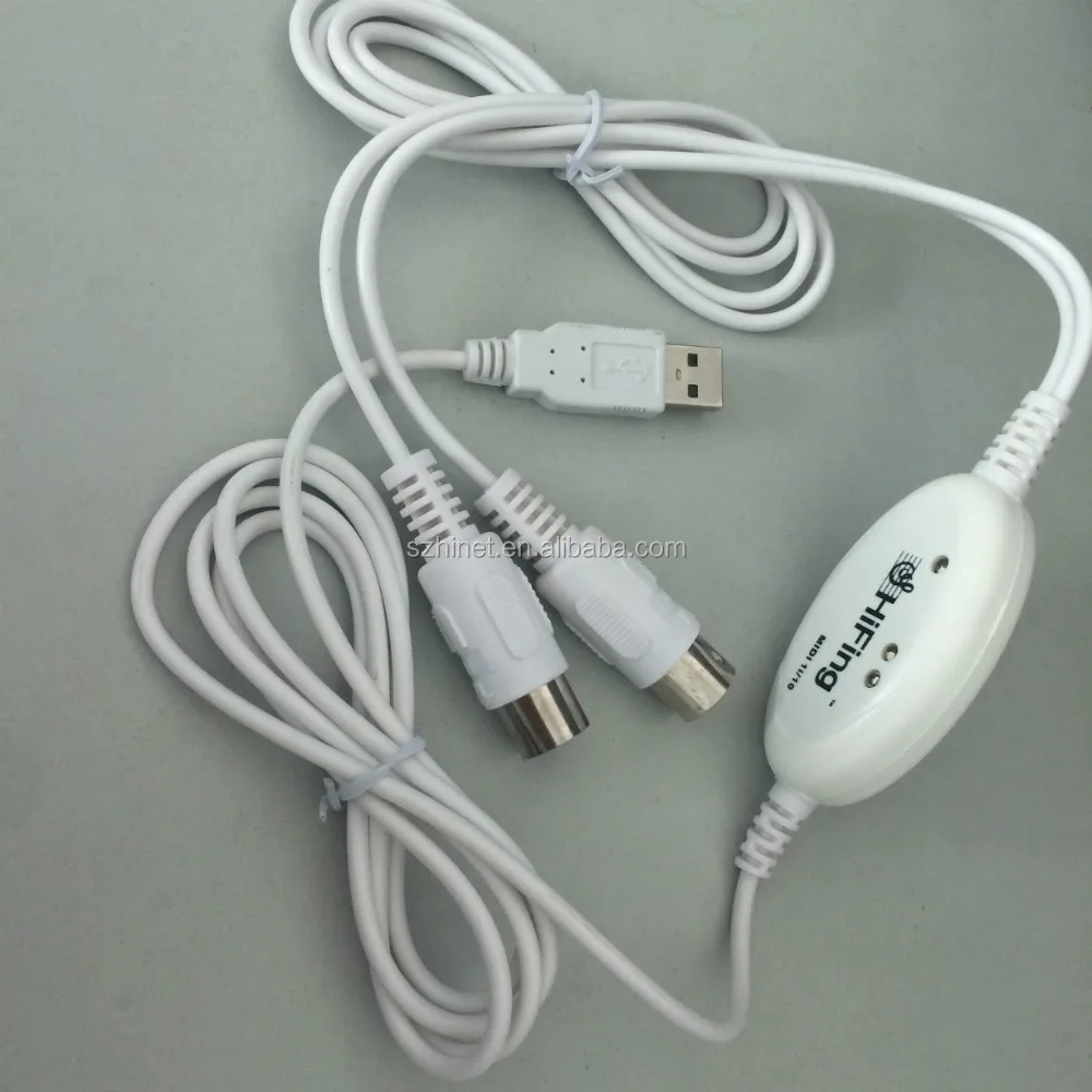 Оптовая продажа водитель USB Midi кабель, USB Midi интерфейс для компьютерных