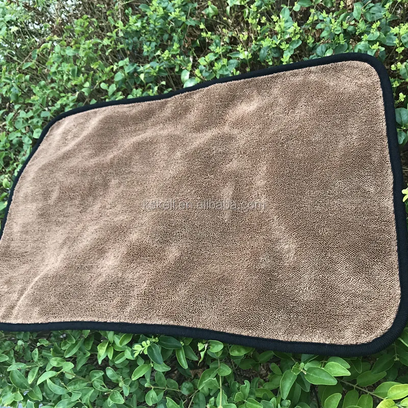 Super absorbent  double sided twist microfiber car drying towel