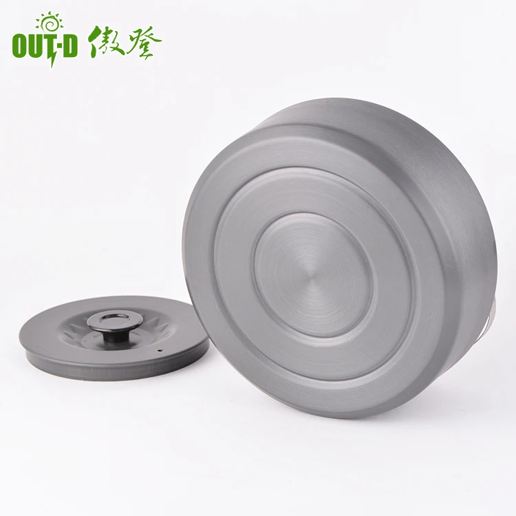 Simple style camping hard anodized 1.6L kettle with mesh bag