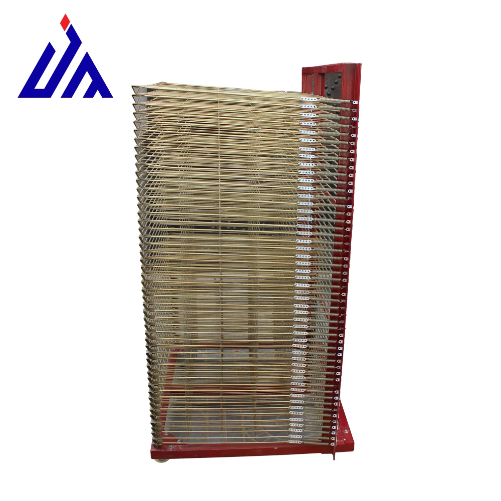 China manufacturer stainless steel tray trolley, tray rack trolley in screen printing with factory price