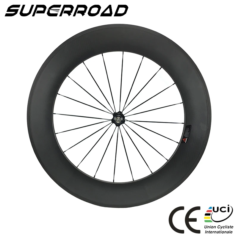 
Japan Toray 23mm Wide Road Cycling 700C 88mm Taiwan Carbon Bike Wheels For Bicycle 