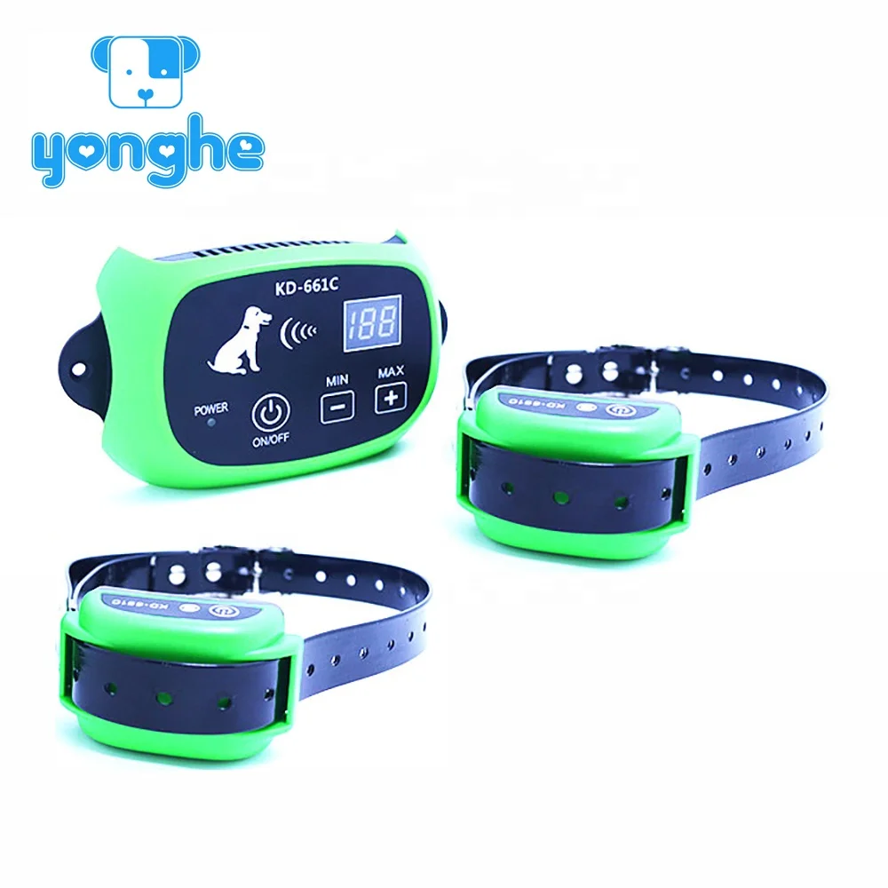 Electronic dog trainer training product electric dog fence rechargeable for 2 dogs