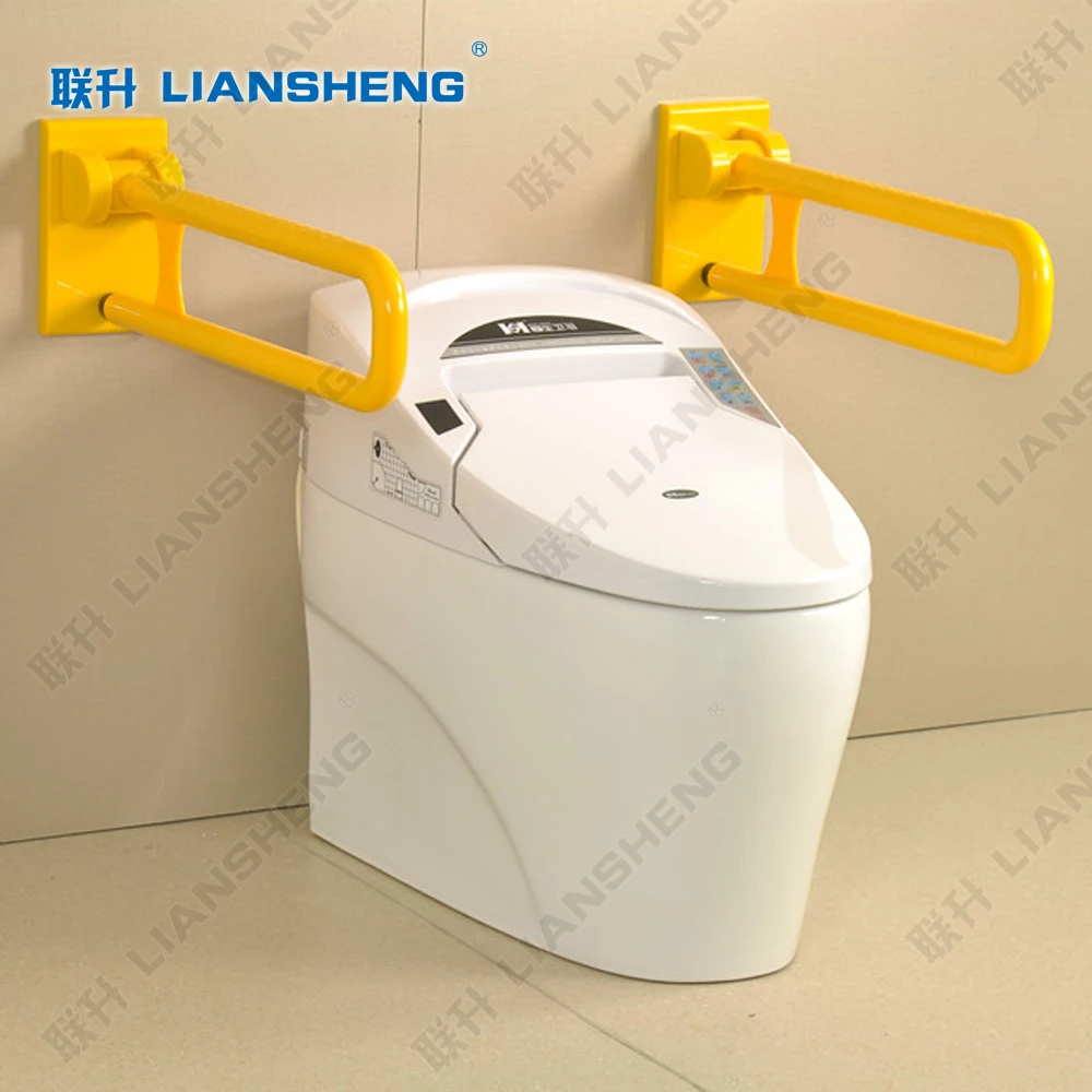 
Toilet Nylon Stainless Steel Folding Grab Bar Disabled 