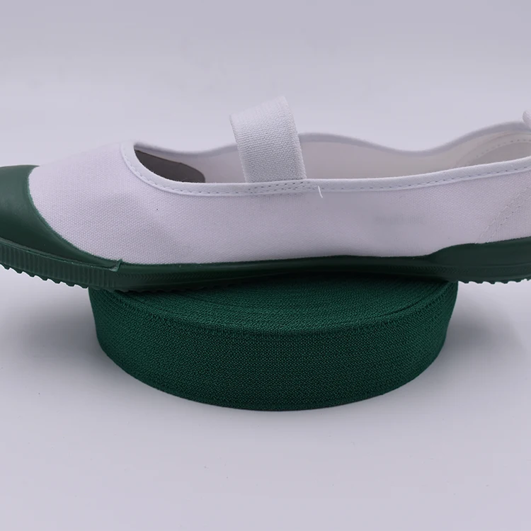 polyester shoe strap cotton elastic band webbing 20mm for baby ballet shoes