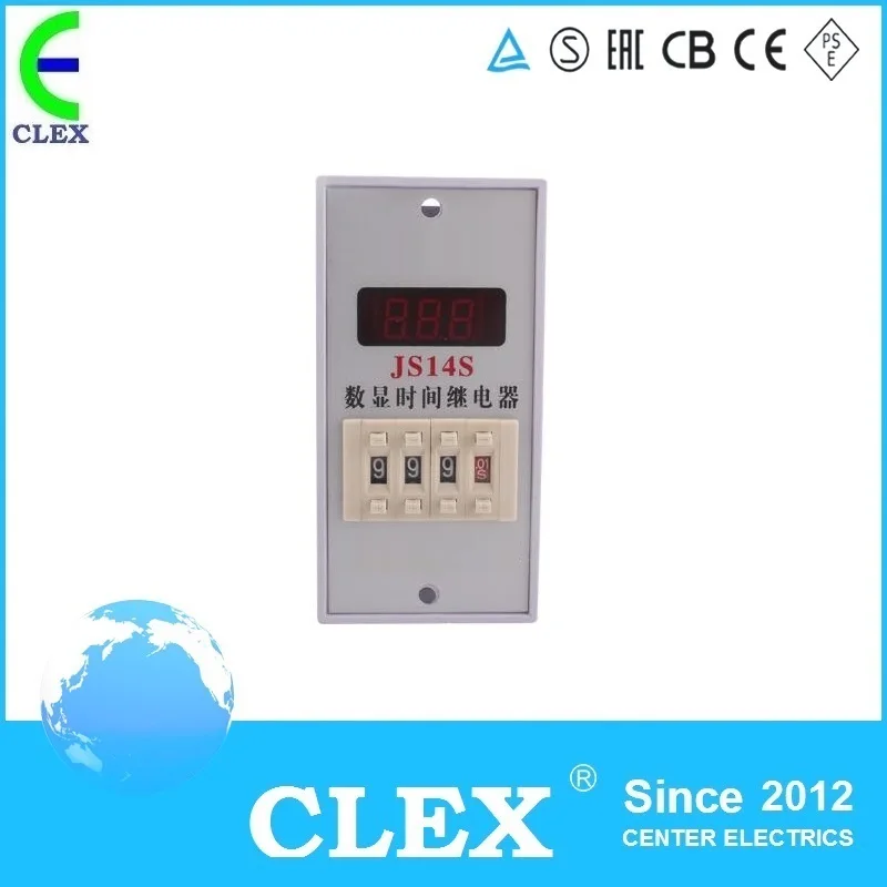 JS14S AC 220V 0.01S-999H 11-Pin Adjustable Time Digital Delay Switch Electronic Timer Relay