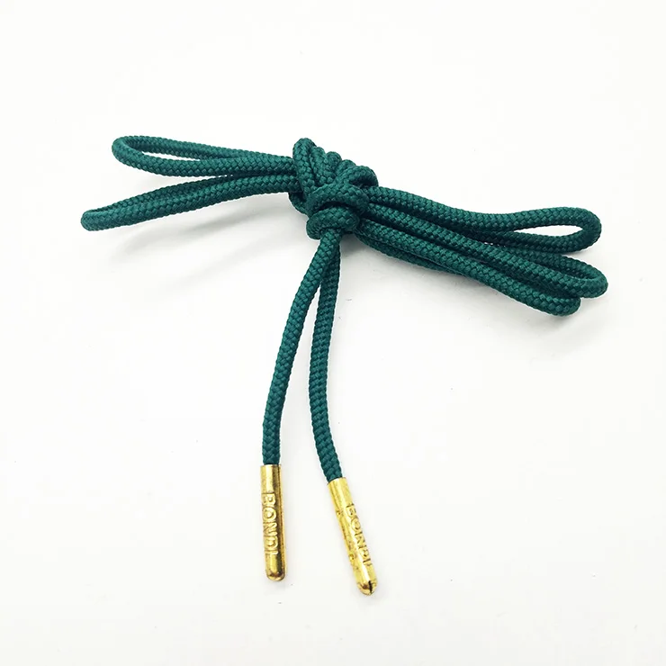 neon color round dress shoe laces with LOGO tipping