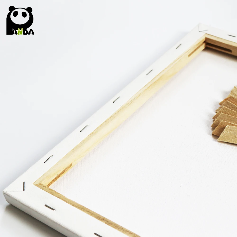 Professional Art supplies Stretched Cotton Linen Blank White Artist Canvas For 3 Style