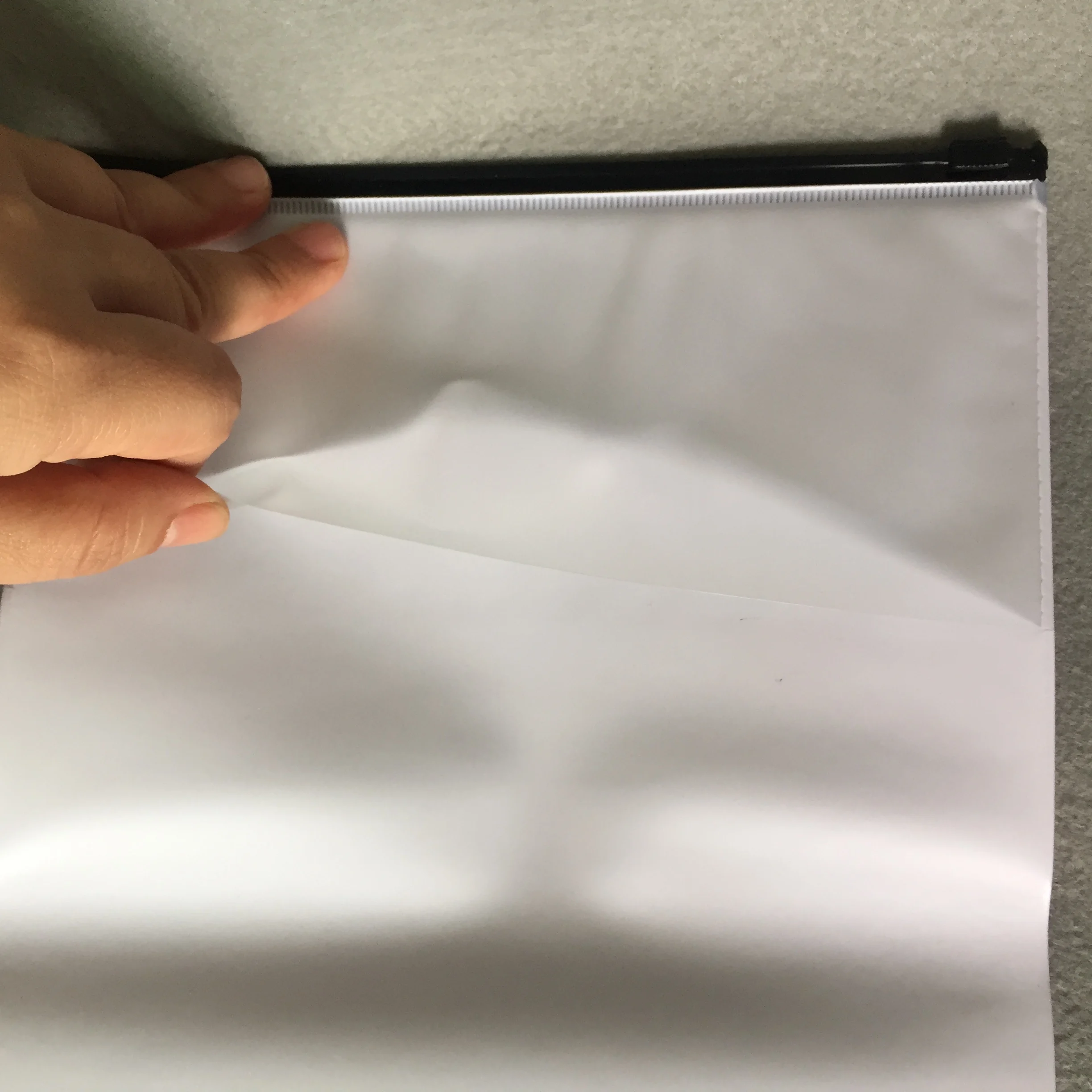 Transparent Custom Printed Brand Logo Clear PVC Zip lock Slider Plastic Bag For Cosmetic/Swimwear/Document Zipper Pouch