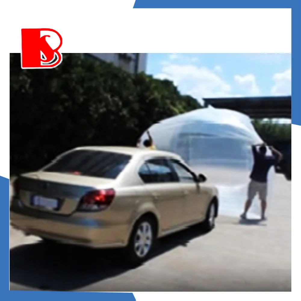 
Baosheng tarpaulin manufacturer customize flood proof pe tarpaulin clear plastic car bag cover 