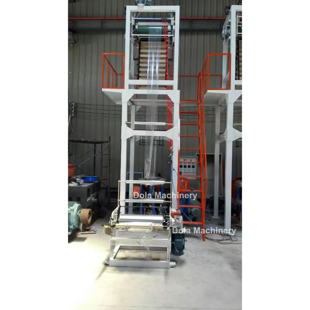 Manufacture Single Screw Blown HDPE LDPE PE Plastic Film Extruder Line Price
