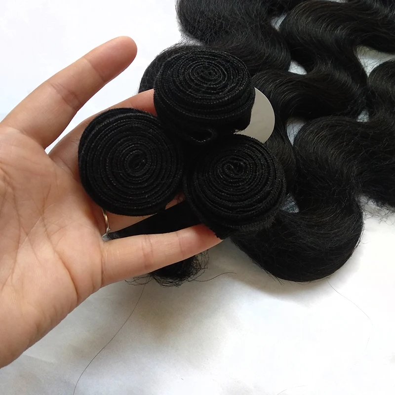 Wholesale brazilian  hair bundles body wave weft in stock hair high quality human hair extension for sale