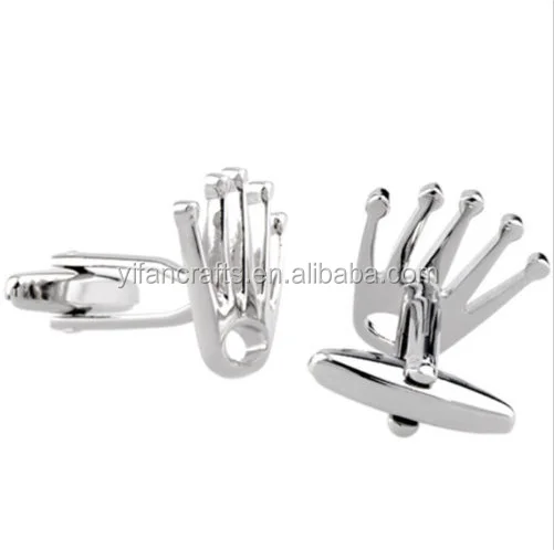 Cufflinks 1Pair Silver Design Fashion Shirt Men Party Wedding Men Gift Crown