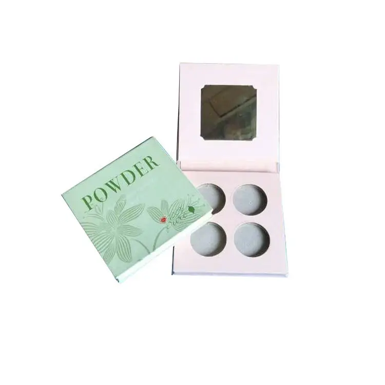Custom Designs Cosmetic Box Texure Paper Magnetic Cardboard Packaging Empty Makeup Box Eyeshadow Palette Box