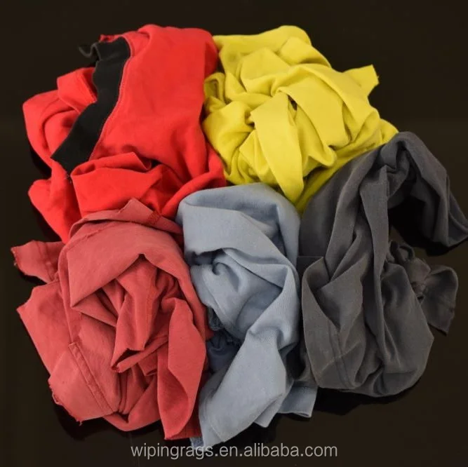 
China manufacturer supply dark color t shirt cotton rags 