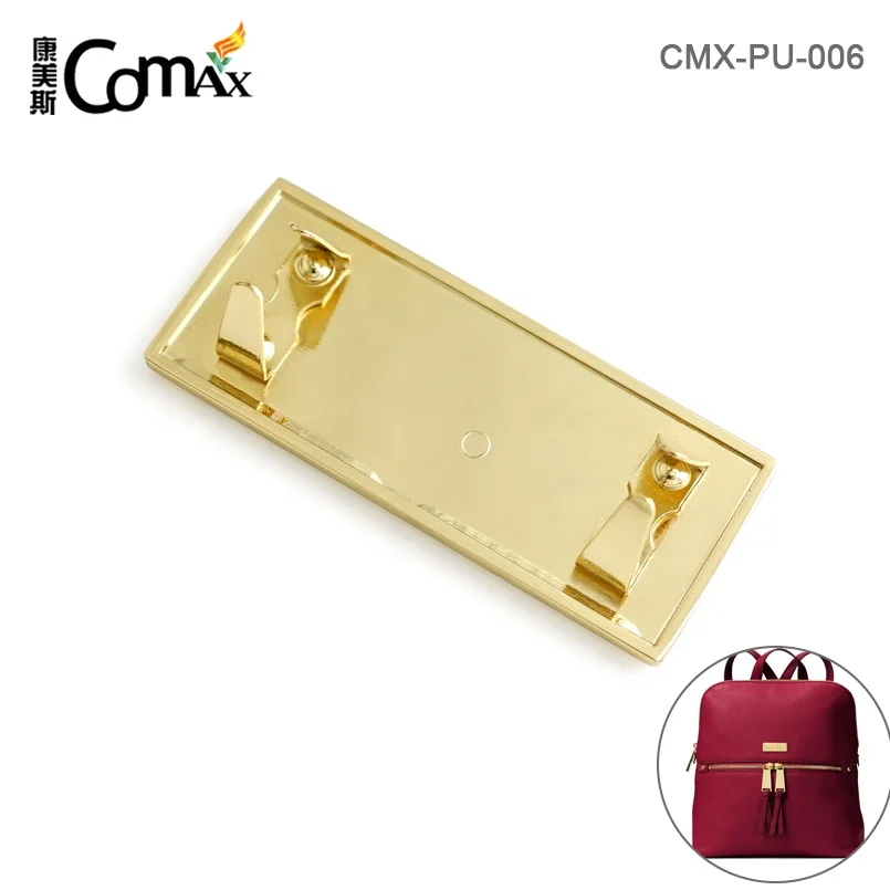 Custom Engraved Logo Metla Name Plate Tag with 4 Rivets