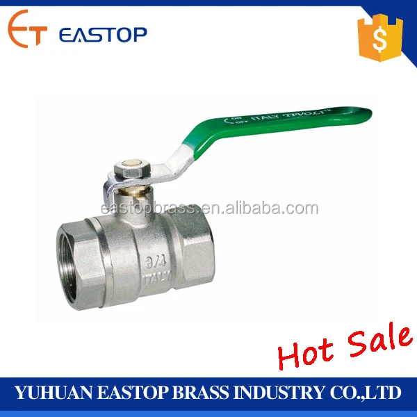 China Supplier Brass Ms58 Steel Handle 2pcs Ball Valve