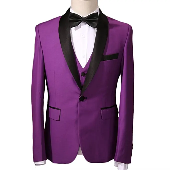 100% Wool Slim Fit Two Buttons Notch Lapel Pant Coat Design Mens Wedding vest Suits 2018 Pictures