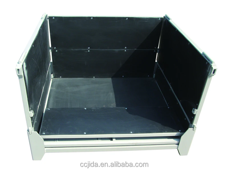 Foldable and Stackable Storage Mesh Steel Pallet Box