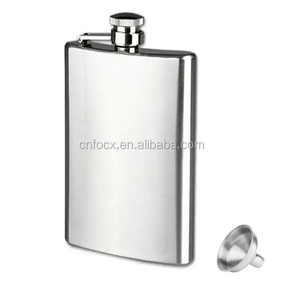 Карманная плоская фляжка из нержавеющей стали/бутылка для алкоголя, виски, ликера/Карманная бутылка для ликера из нержавеющей стали